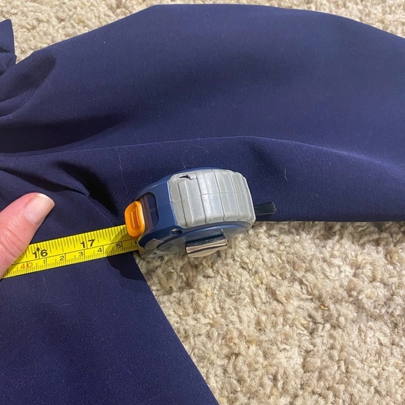 Ixiah Women's Navy Off the Shoulder Dress Mini Size US 4 Maternity Flowy Dress - Picture 6 of 8